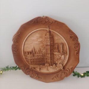 Assiette souvenir en résine London Houses of Parliament