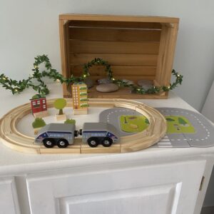 Circuit train en bois SNCF Petit génie