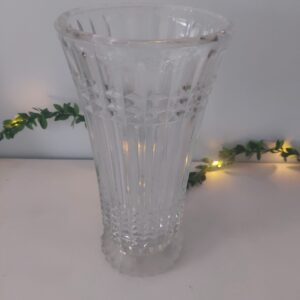 vase en verre épais rétro art déco