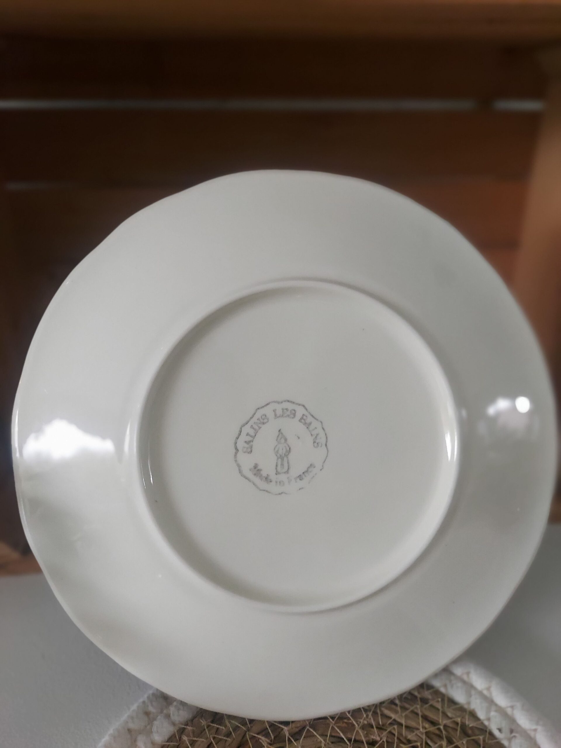 Assiette à dessert en barbotine Salins les Bains Made in France – Image 2