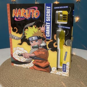 Carnet secret Naruto avec stylo invisible et lumière pour lire les secrets