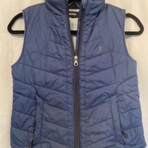 Doudoune enfant sans manches bleue de la marque Fouganza Decathlon taille 7/8 ans