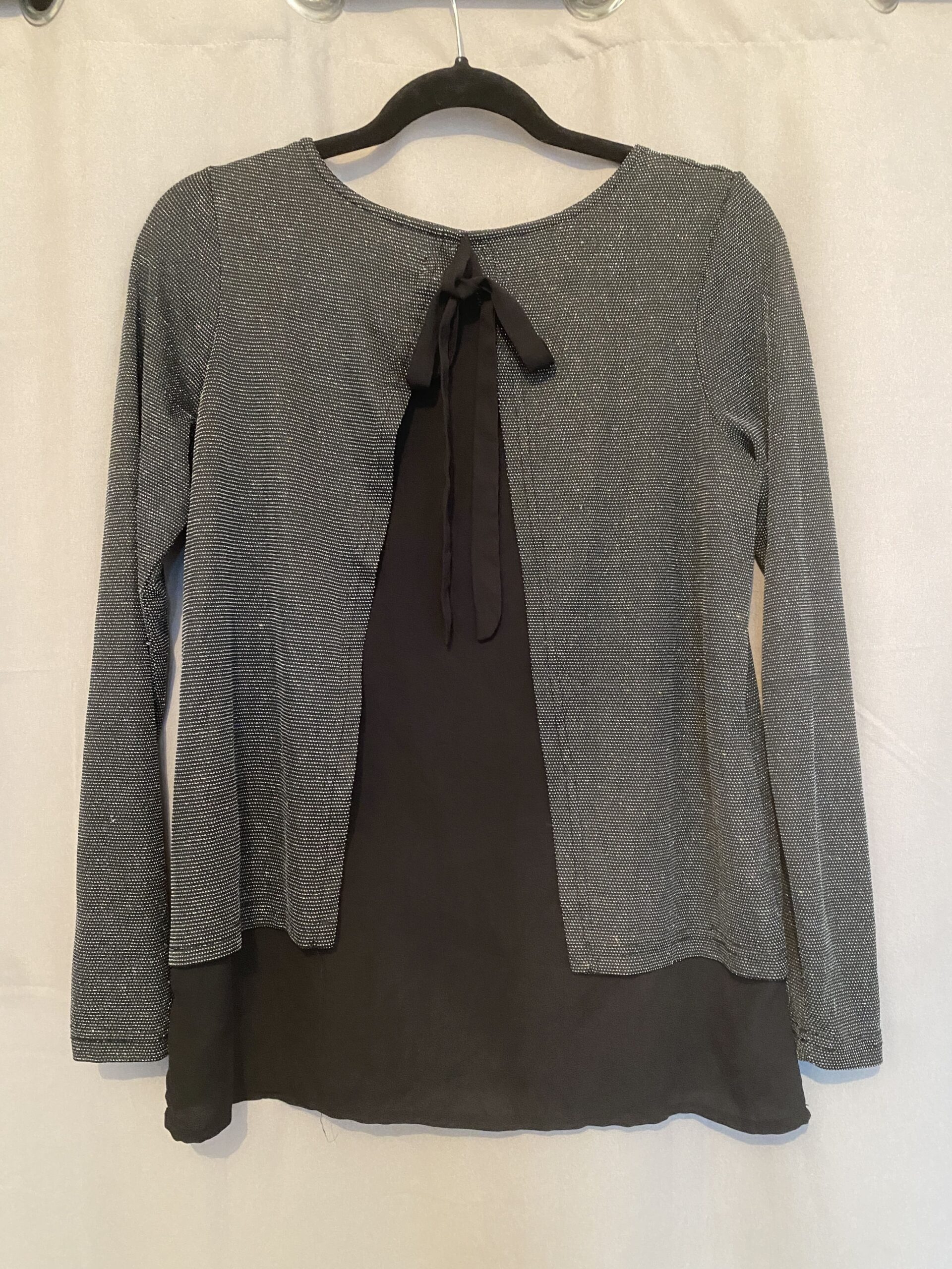 Haut femme manches longues à paillettes Gémo urban taille S – Image 2