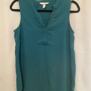 Haut femme sans manches vert H&M polyester taille 34