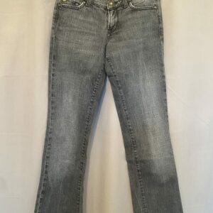 Jean femme Guess de couleur gris en stretch strass poches arrières taille US 27