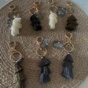 Porte-clés pompon avec mousqueton Atmosphera