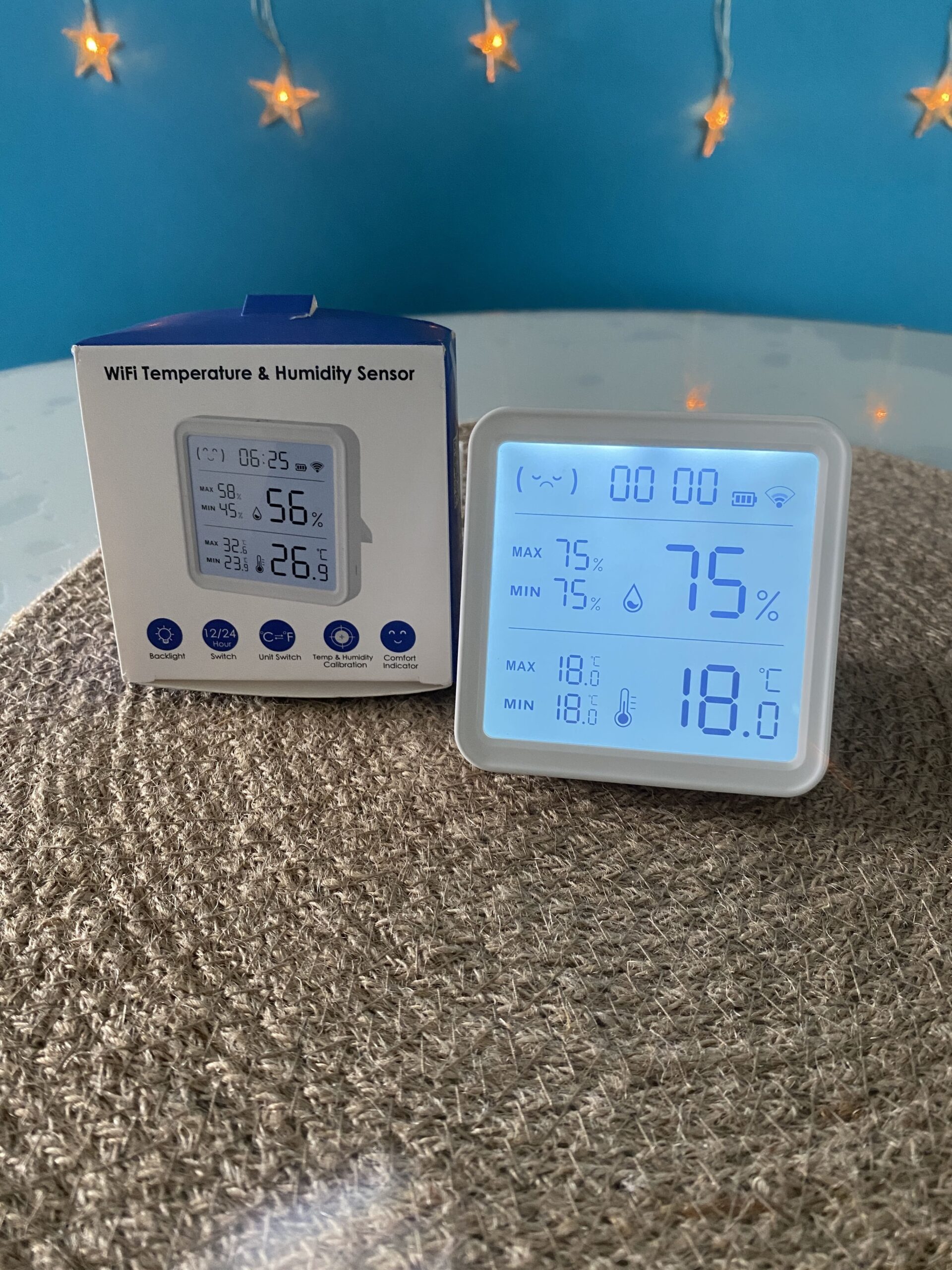 Thermomètre Hygromètre intérieur LCD numérique Bluetooth