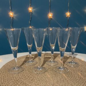 Lot de 6 petits Verres à pied pour liqueur ou petites verrines ou autres hauteur 14cm