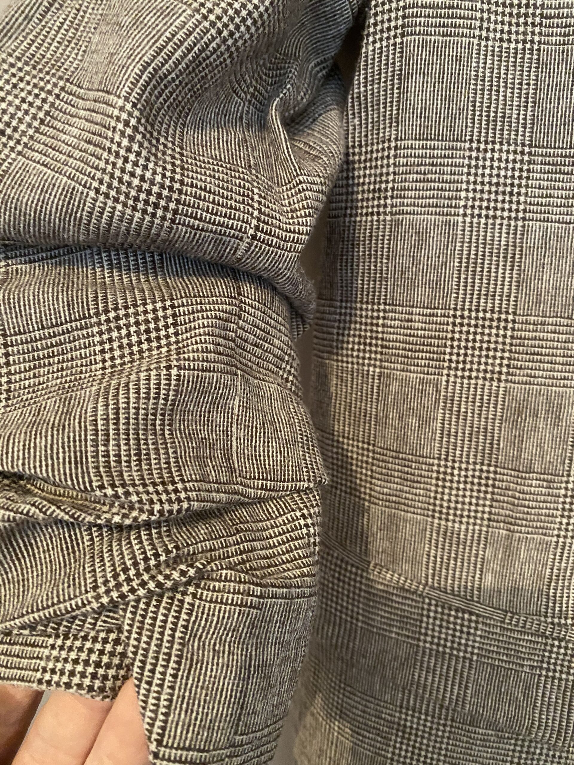 Veste de tailleur femme à carreaux Zara Woman, petites épaulettes, manches 3/4 taille S – Image 4