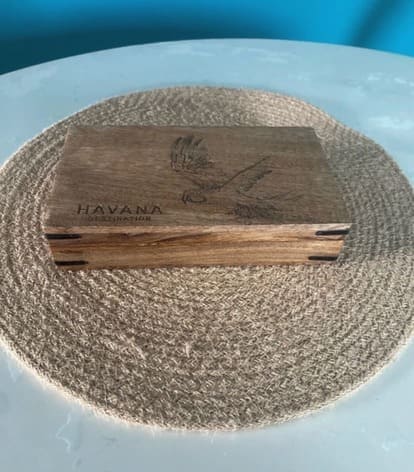 Boite à cigare cuba Havana motif perroquet manguier atmosphera – Image 2