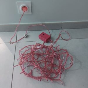 Guirlande lumineuse LED rose 5 mètres