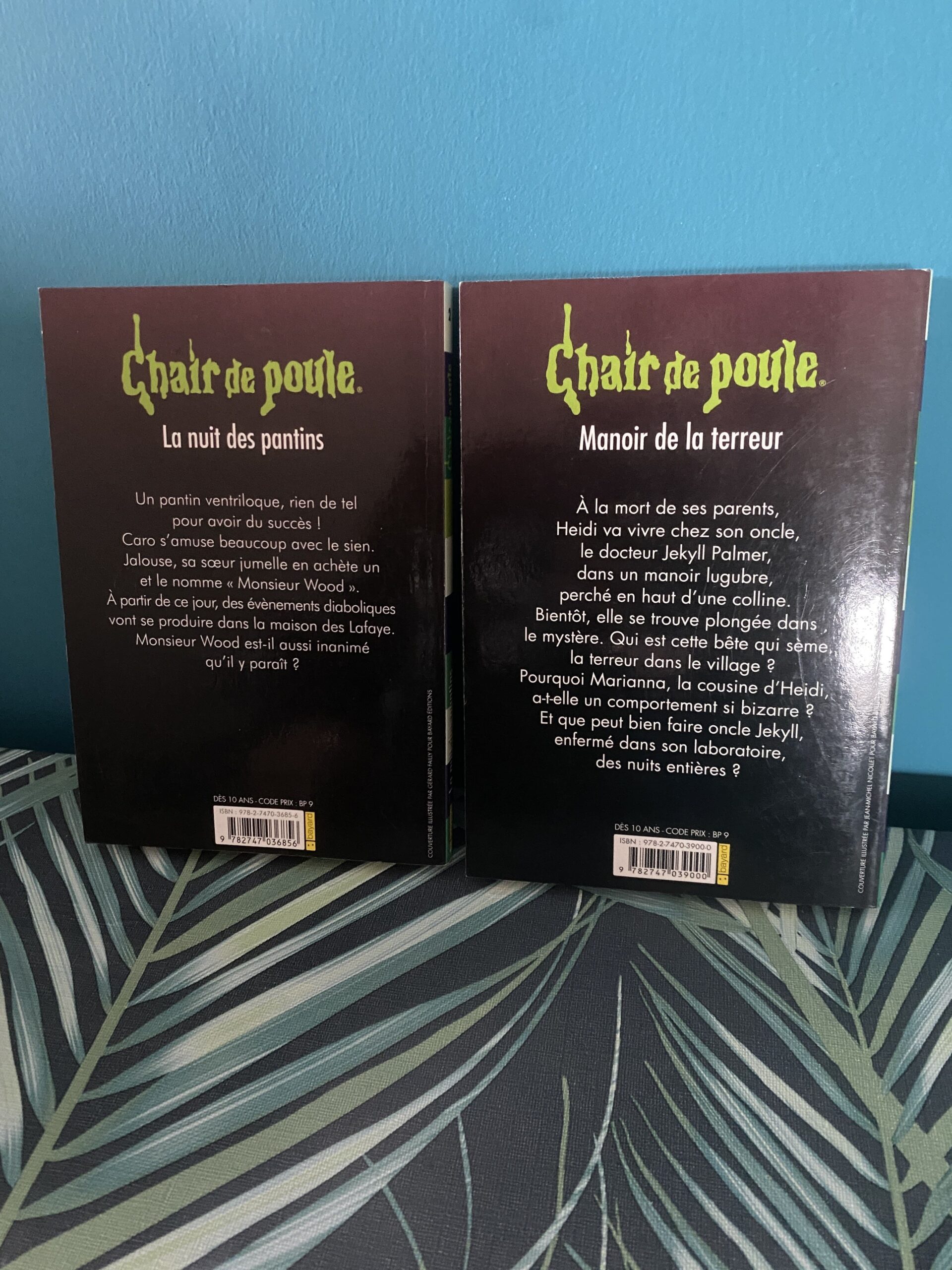 Lot de livres Chair de poule R.L Stine Manoir de la terreur n°57 et La nuit des pantins n°2 – Image 2