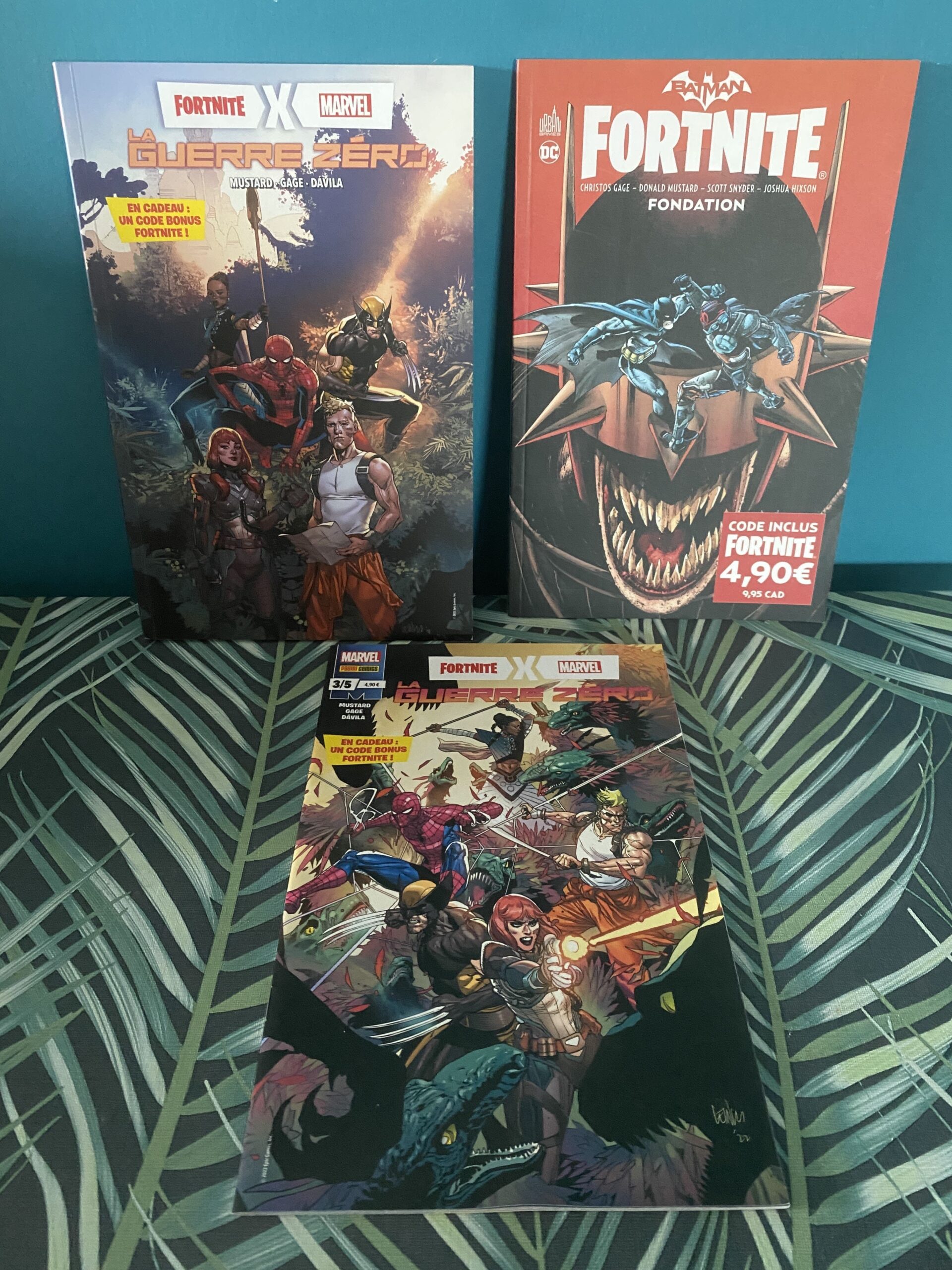Lot de trois BD Fortnite / Marvel
