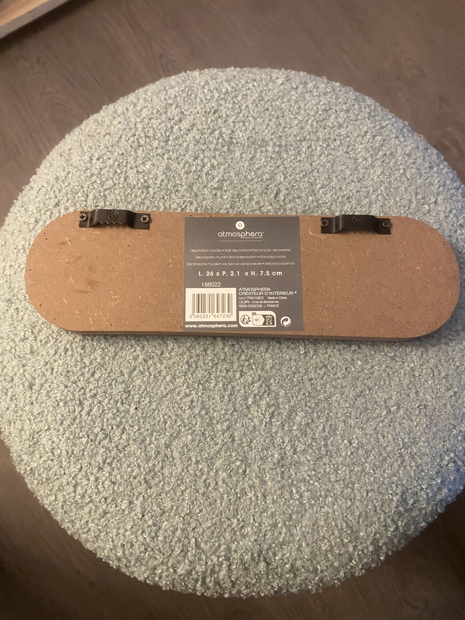 Plaque décorative pour porte "Chambre" Atmosphera "Ali", en bois et métal, gravure en relief – Image 2