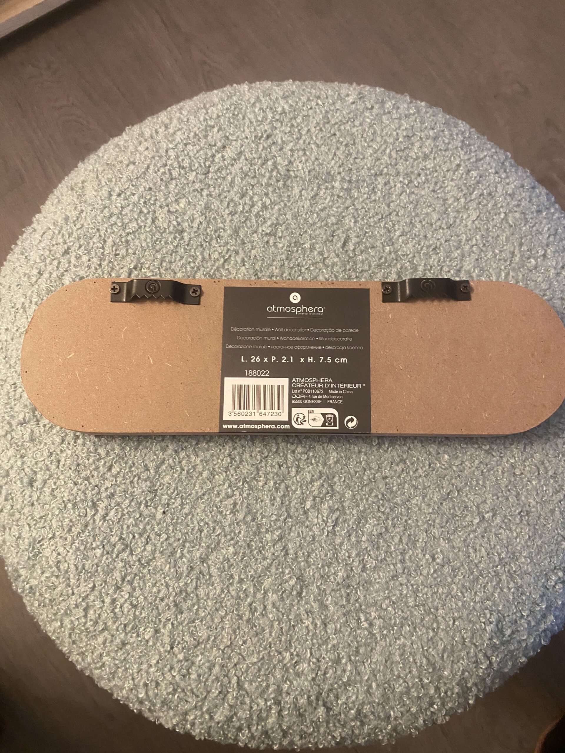 Plaque Cuisine décorative pour porte Atmosphera "Ali" en bois et métal, gravée en relief – Image 2