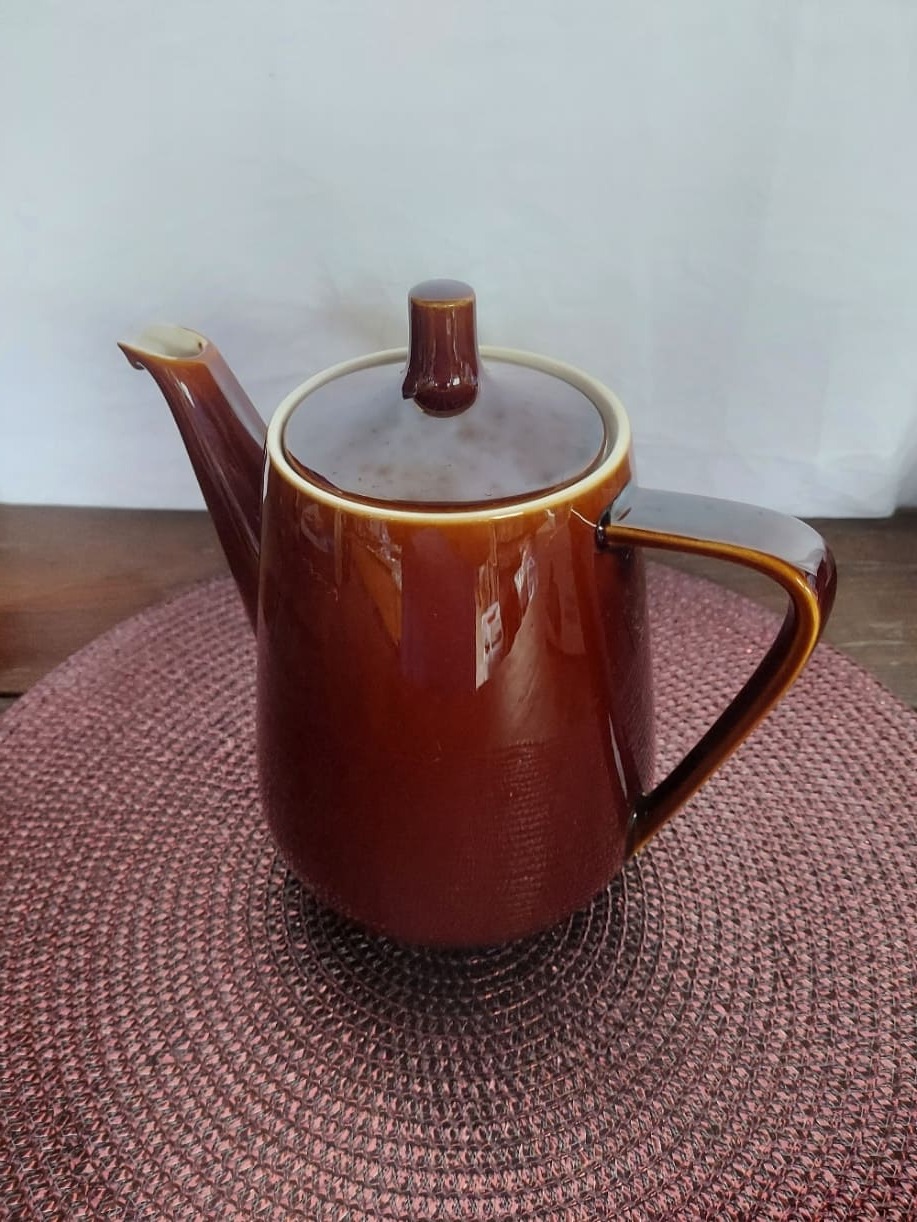 Cafetière/verseuse Vintage en céramique marron - Villeroy & Boch Luxembourg (années 60/70) – Image 2