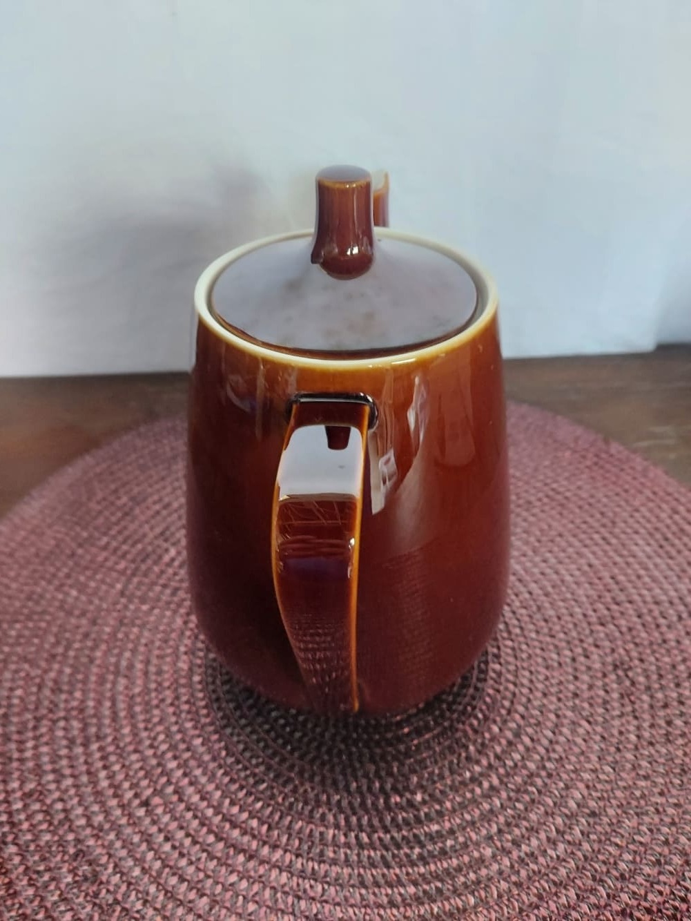Cafetière/verseuse Vintage en céramique marron - Villeroy & Boch Luxembourg (années 60/70) – Image 3