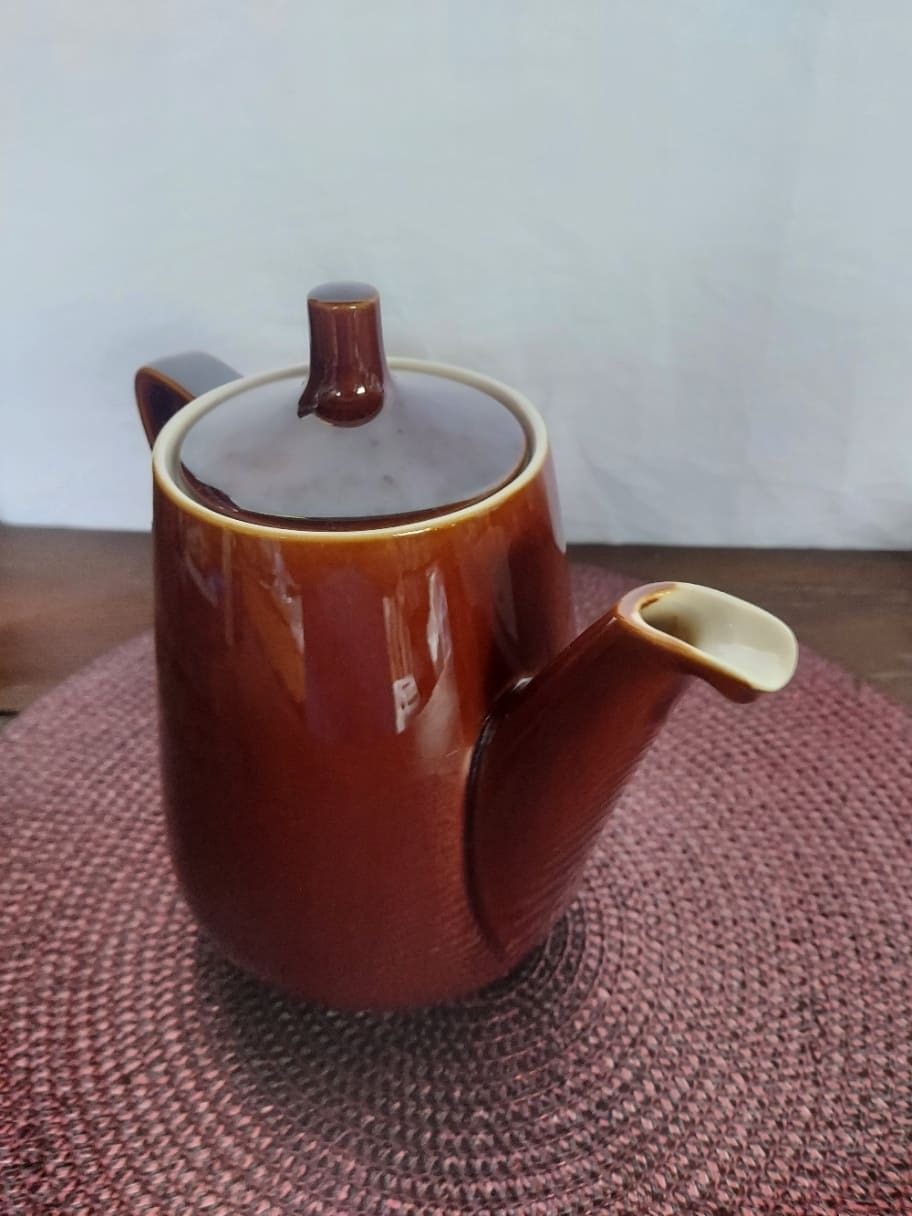 Cafetière/verseuse Vintage en céramique marron - Villeroy & Boch Luxembourg (années 60/70) – Image 5